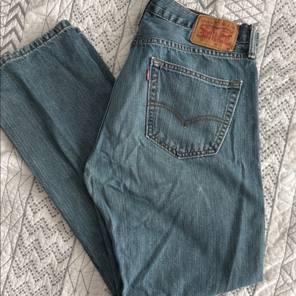 Levi's Men's Light Blue Straight-Leg Jeans